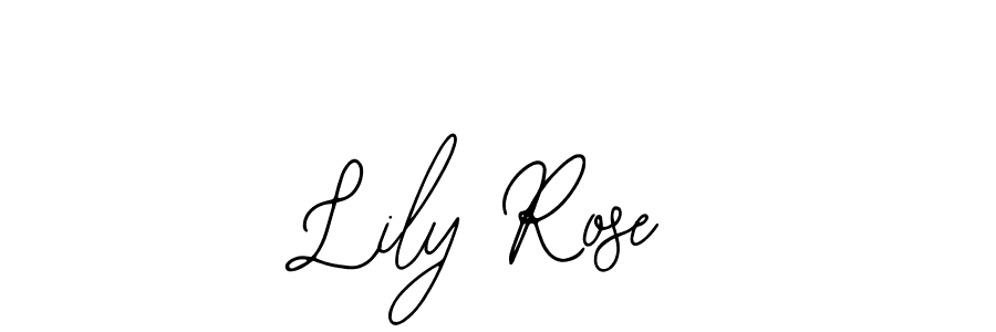 How to make Lily Rose name signature. Use Bearetta-2O07w style for creating short signs online. This is the latest handwritten sign. Lily Rose signature style 12 images and pictures png