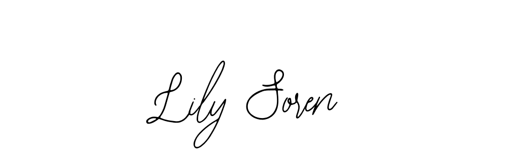 Make a short Lily Soren signature style. Manage your documents anywhere anytime using Bearetta-2O07w. Create and add eSignatures, submit forms, share and send files easily. Lily Soren signature style 12 images and pictures png