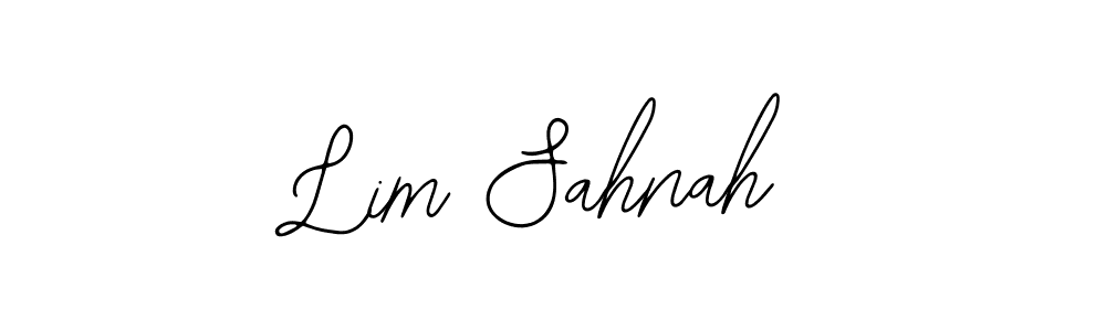 How to make Lim Sahnah signature? Bearetta-2O07w is a professional autograph style. Create handwritten signature for Lim Sahnah name. Lim Sahnah signature style 12 images and pictures png