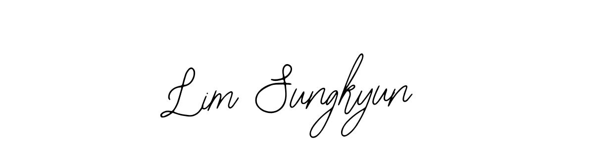 How to make Lim Sungkyun name signature. Use Bearetta-2O07w style for creating short signs online. This is the latest handwritten sign. Lim Sungkyun signature style 12 images and pictures png