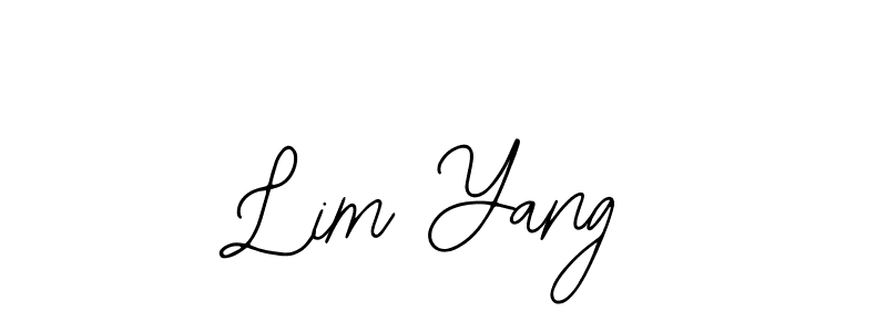 Design your own signature with our free online signature maker. With this signature software, you can create a handwritten (Bearetta-2O07w) signature for name Lim Yang. Lim Yang signature style 12 images and pictures png