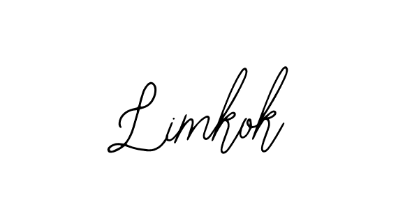 You should practise on your own different ways (Bearetta-2O07w) to write your name (Limkok) in signature. don't let someone else do it for you. Limkok signature style 12 images and pictures png