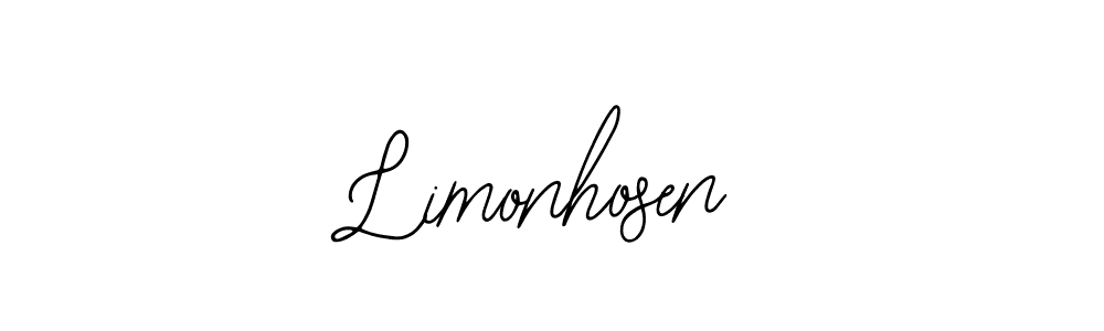 The best way (Bearetta-2O07w) to make a short signature is to pick only two or three words in your name. The name Limonhosen include a total of six letters. For converting this name. Limonhosen signature style 12 images and pictures png