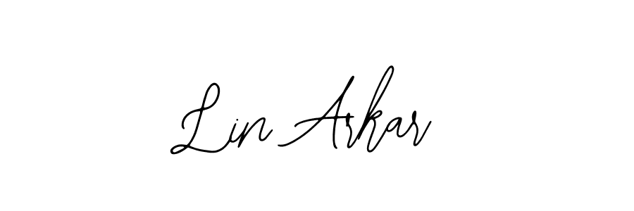 if you are searching for the best signature style for your name Lin Arkar. so please give up your signature search. here we have designed multiple signature styles  using Bearetta-2O07w. Lin Arkar signature style 12 images and pictures png