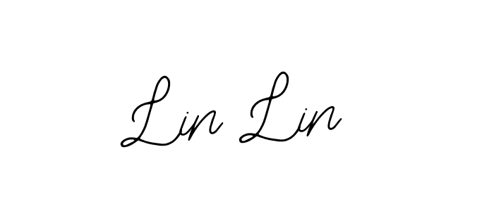 Lin Lin stylish signature style. Best Handwritten Sign (Bearetta-2O07w) for my name. Handwritten Signature Collection Ideas for my name Lin Lin. Lin Lin signature style 12 images and pictures png