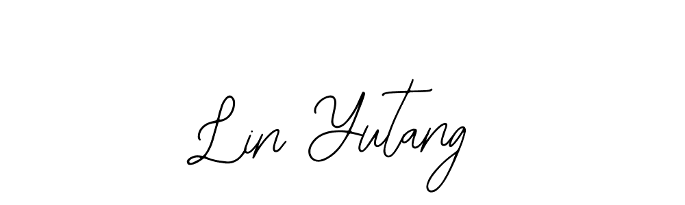 You should practise on your own different ways (Bearetta-2O07w) to write your name (Lin Yutang) in signature. don't let someone else do it for you. Lin Yutang signature style 12 images and pictures png