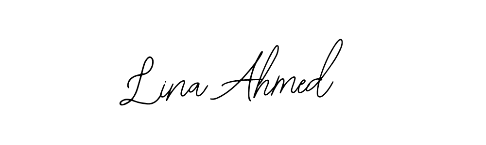 Make a beautiful signature design for name Lina Ahmed. Use this online signature maker to create a handwritten signature for free. Lina Ahmed signature style 12 images and pictures png