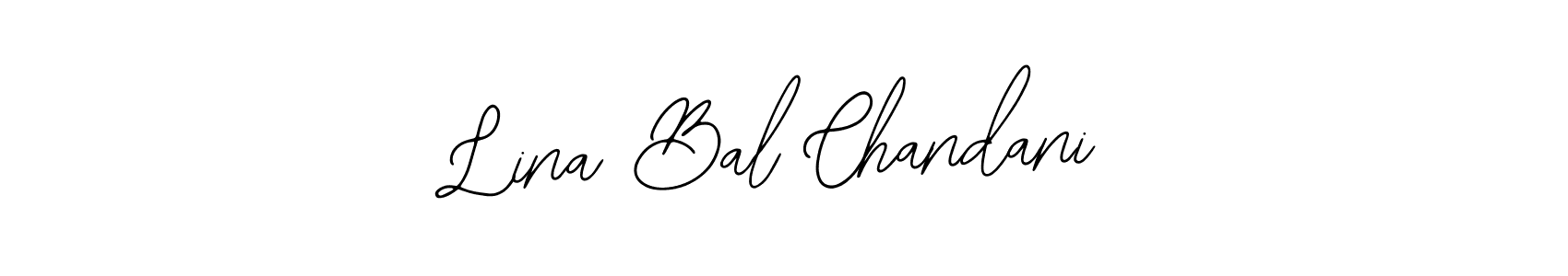 Use a signature maker to create a handwritten signature online. With this signature software, you can design (Bearetta-2O07w) your own signature for name Lina Bal Chandani. Lina Bal Chandani signature style 12 images and pictures png