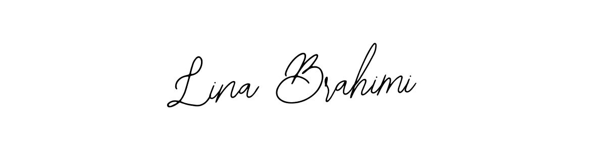 Make a short Lina Brahimi signature style. Manage your documents anywhere anytime using Bearetta-2O07w. Create and add eSignatures, submit forms, share and send files easily. Lina Brahimi signature style 12 images and pictures png