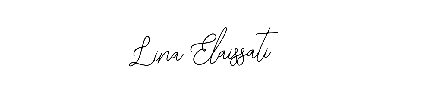 Also You can easily find your signature by using the search form. We will create Lina Elaissati name handwritten signature images for you free of cost using Bearetta-2O07w sign style. Lina Elaissati signature style 12 images and pictures png