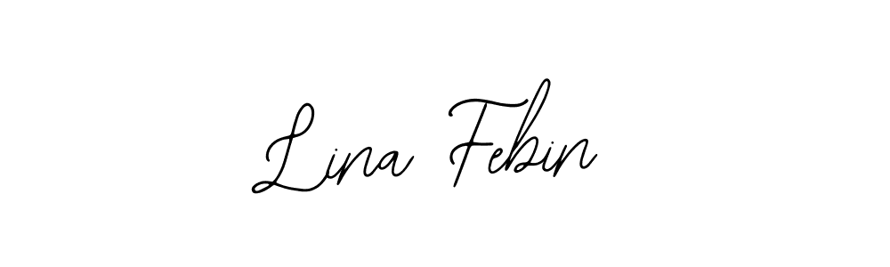 Similarly Bearetta-2O07w is the best handwritten signature design. Signature creator online .You can use it as an online autograph creator for name Lina Febin. Lina Febin signature style 12 images and pictures png