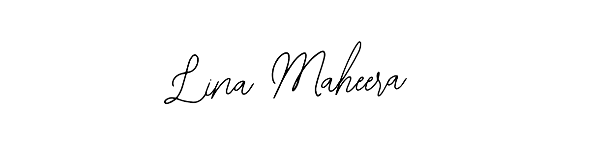 The best way (Bearetta-2O07w) to make a short signature is to pick only two or three words in your name. The name Lina Maheera include a total of six letters. For converting this name. Lina Maheera signature style 12 images and pictures png