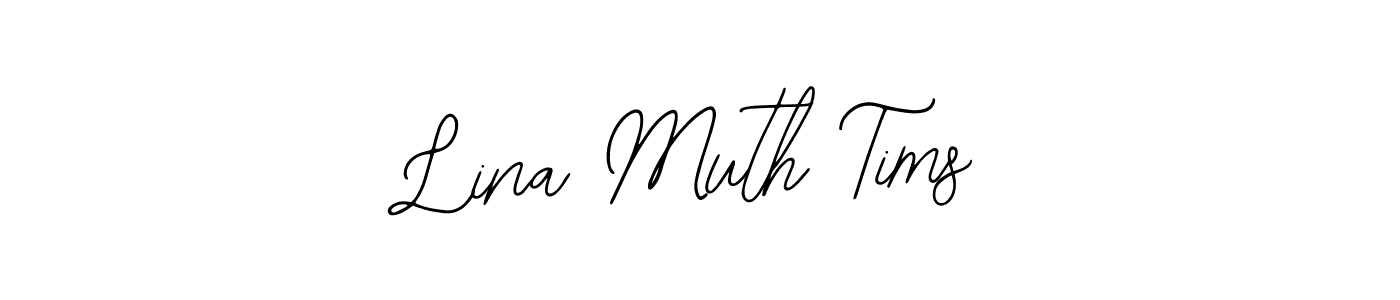 Create a beautiful signature design for name Lina Muth Tims. With this signature (Bearetta-2O07w) fonts, you can make a handwritten signature for free. Lina Muth Tims signature style 12 images and pictures png