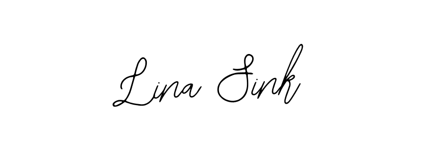 How to make Lina Sink signature? Bearetta-2O07w is a professional autograph style. Create handwritten signature for Lina Sink name. Lina Sink signature style 12 images and pictures png