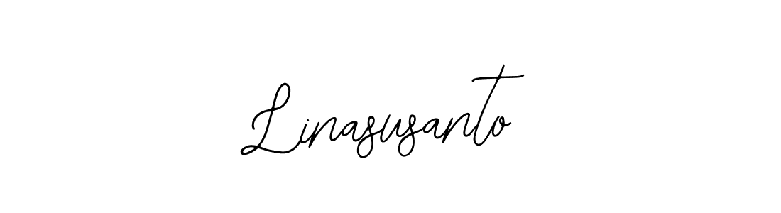 if you are searching for the best signature style for your name Linasusanto. so please give up your signature search. here we have designed multiple signature styles  using Bearetta-2O07w. Linasusanto signature style 12 images and pictures png
