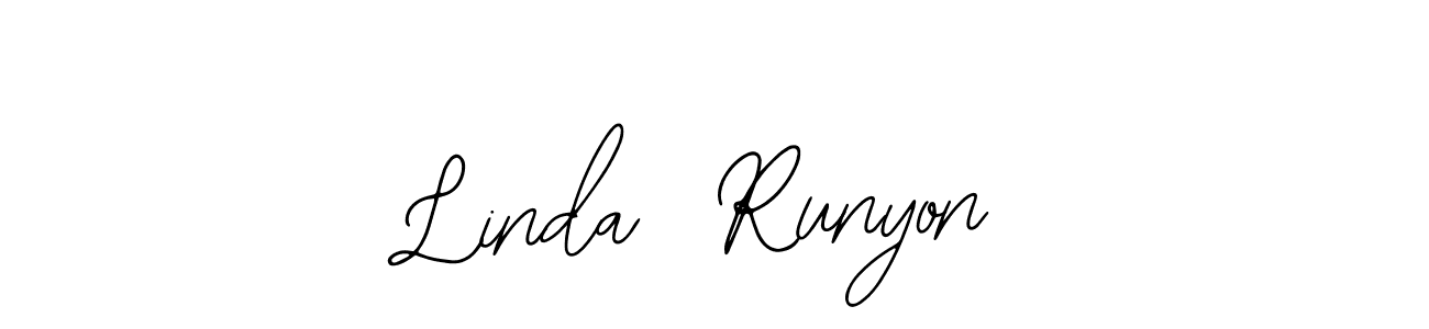 Once you've used our free online signature maker to create your best signature Bearetta-2O07w style, it's time to enjoy all of the benefits that Linda  Runyon name signing documents. Linda  Runyon signature style 12 images and pictures png