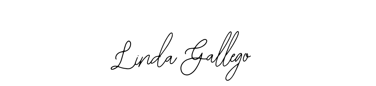You should practise on your own different ways (Bearetta-2O07w) to write your name (Linda Gallego) in signature. don't let someone else do it for you. Linda Gallego signature style 12 images and pictures png