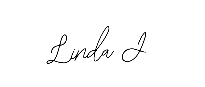 if you are searching for the best signature style for your name Linda J. so please give up your signature search. here we have designed multiple signature styles  using Bearetta-2O07w. Linda J signature style 12 images and pictures png