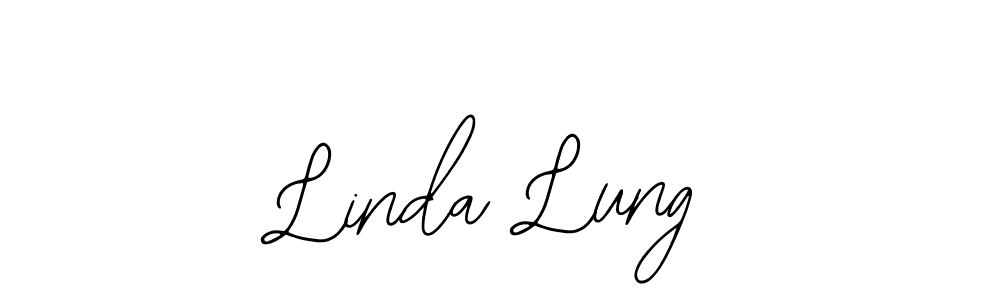 How to make Linda Lung name signature. Use Bearetta-2O07w style for creating short signs online. This is the latest handwritten sign. Linda Lung signature style 12 images and pictures png