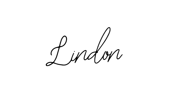 if you are searching for the best signature style for your name Lindon. so please give up your signature search. here we have designed multiple signature styles  using Bearetta-2O07w. Lindon signature style 12 images and pictures png