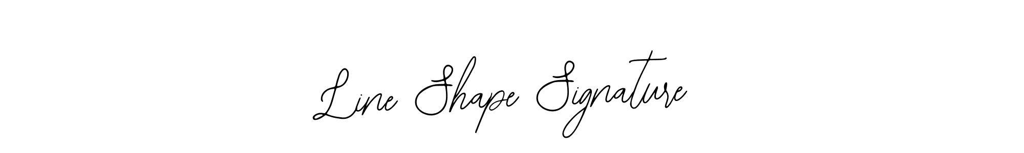 Similarly Bearetta-2O07w is the best handwritten signature design. Signature creator online .You can use it as an online autograph creator for name Line Shape Signature. Line Shape Signature signature style 12 images and pictures png