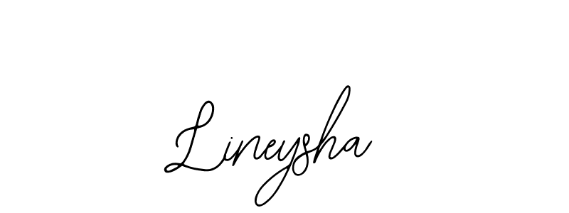 Lineysha stylish signature style. Best Handwritten Sign (Bearetta-2O07w) for my name. Handwritten Signature Collection Ideas for my name Lineysha. Lineysha signature style 12 images and pictures png