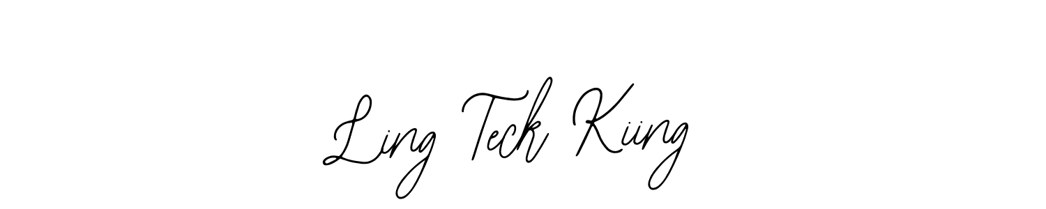 Make a beautiful signature design for name Ling Teck Kiing. With this signature (Bearetta-2O07w) style, you can create a handwritten signature for free. Ling Teck Kiing signature style 12 images and pictures png