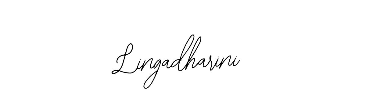 if you are searching for the best signature style for your name Lingadharini. so please give up your signature search. here we have designed multiple signature styles  using Bearetta-2O07w. Lingadharini signature style 12 images and pictures png