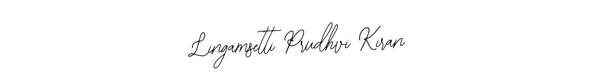 Make a beautiful signature design for name Lingamsetti Prudhvi Kiran. Use this online signature maker to create a handwritten signature for free. Lingamsetti Prudhvi Kiran signature style 12 images and pictures png