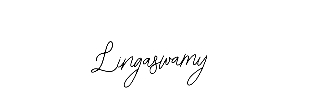 How to make Lingaswamy name signature. Use Bearetta-2O07w style for creating short signs online. This is the latest handwritten sign. Lingaswamy signature style 12 images and pictures png