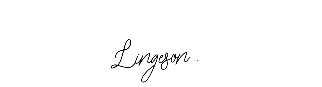 Similarly Bearetta-2O07w is the best handwritten signature design. Signature creator online .You can use it as an online autograph creator for name Lingeson…. Lingeson… signature style 12 images and pictures png