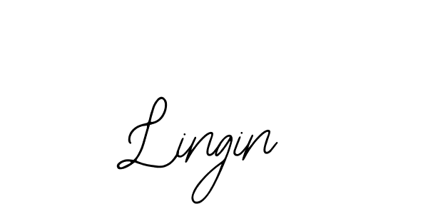 How to make Lingin name signature. Use Bearetta-2O07w style for creating short signs online. This is the latest handwritten sign. Lingin signature style 12 images and pictures png