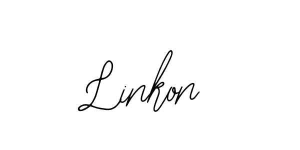 How to make Linkon name signature. Use Bearetta-2O07w style for creating short signs online. This is the latest handwritten sign. Linkon signature style 12 images and pictures png