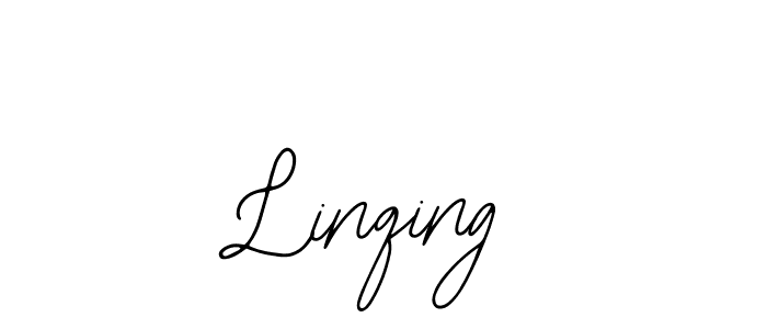 How to make Linqing name signature. Use Bearetta-2O07w style for creating short signs online. This is the latest handwritten sign. Linqing signature style 12 images and pictures png