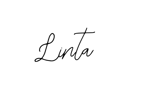 Use a signature maker to create a handwritten signature online. With this signature software, you can design (Bearetta-2O07w) your own signature for name Linta. Linta signature style 12 images and pictures png