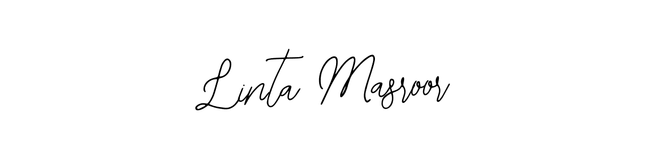Make a short Linta Masroor signature style. Manage your documents anywhere anytime using Bearetta-2O07w. Create and add eSignatures, submit forms, share and send files easily. Linta Masroor signature style 12 images and pictures png