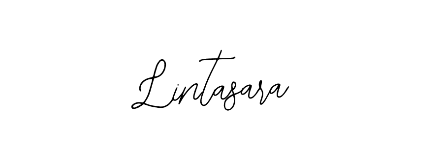 How to make Lintasara name signature. Use Bearetta-2O07w style for creating short signs online. This is the latest handwritten sign. Lintasara signature style 12 images and pictures png