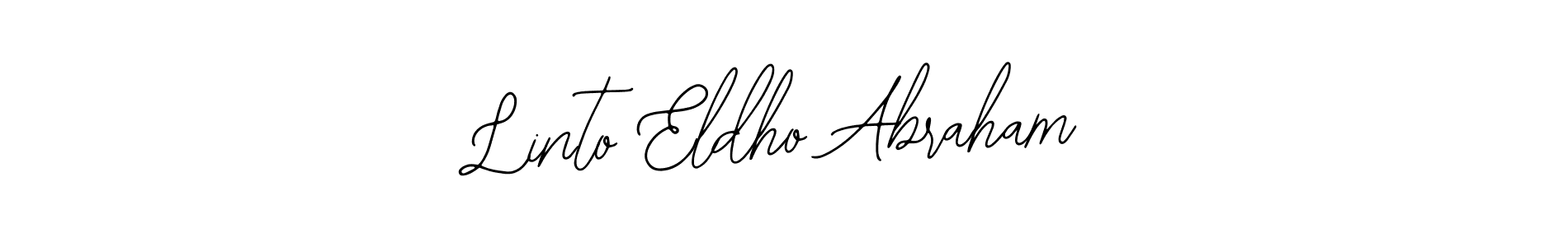 Use a signature maker to create a handwritten signature online. With this signature software, you can design (Bearetta-2O07w) your own signature for name Linto Eldho Abraham. Linto Eldho Abraham signature style 12 images and pictures png