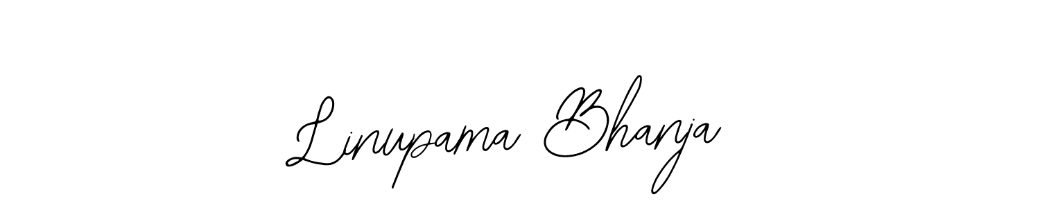 Use a signature maker to create a handwritten signature online. With this signature software, you can design (Bearetta-2O07w) your own signature for name Linupama Bhanja. Linupama Bhanja signature style 12 images and pictures png