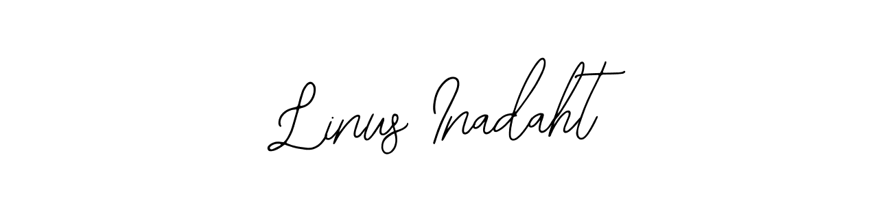 How to make Linus Inadaht signature? Bearetta-2O07w is a professional autograph style. Create handwritten signature for Linus Inadaht name. Linus Inadaht signature style 12 images and pictures png