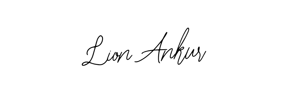 How to make Lion Ankur name signature. Use Bearetta-2O07w style for creating short signs online. This is the latest handwritten sign. Lion Ankur signature style 12 images and pictures png