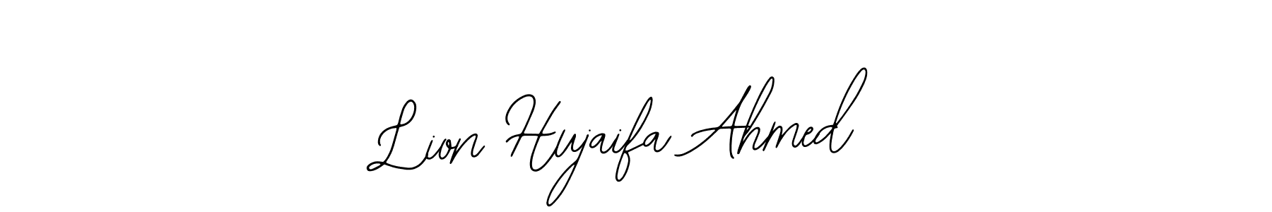 Design your own signature with our free online signature maker. With this signature software, you can create a handwritten (Bearetta-2O07w) signature for name Lion Hujaifa Ahmed. Lion Hujaifa Ahmed signature style 12 images and pictures png