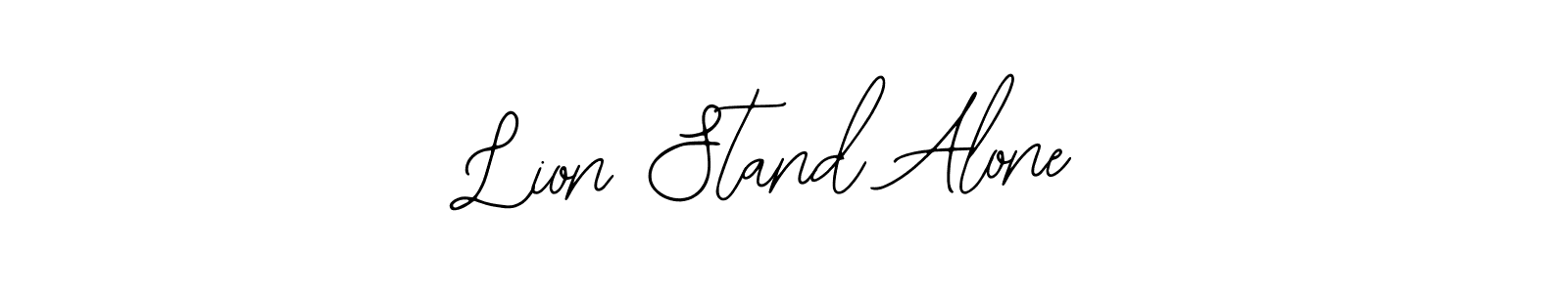 Check out images of Autograph of Lion Stand Alone name. Actor Lion Stand Alone Signature Style. Bearetta-2O07w is a professional sign style online. Lion Stand Alone signature style 12 images and pictures png