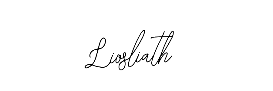 How to make Liosliath name signature. Use Bearetta-2O07w style for creating short signs online. This is the latest handwritten sign. Liosliath signature style 12 images and pictures png