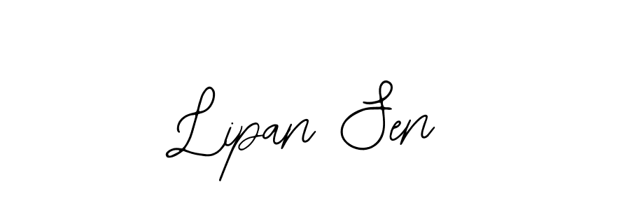 You should practise on your own different ways (Bearetta-2O07w) to write your name (Lipan Sen) in signature. don't let someone else do it for you. Lipan Sen signature style 12 images and pictures png