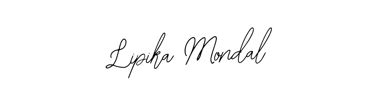 You should practise on your own different ways (Bearetta-2O07w) to write your name (Lipika Mondal) in signature. don't let someone else do it for you. Lipika Mondal signature style 12 images and pictures png