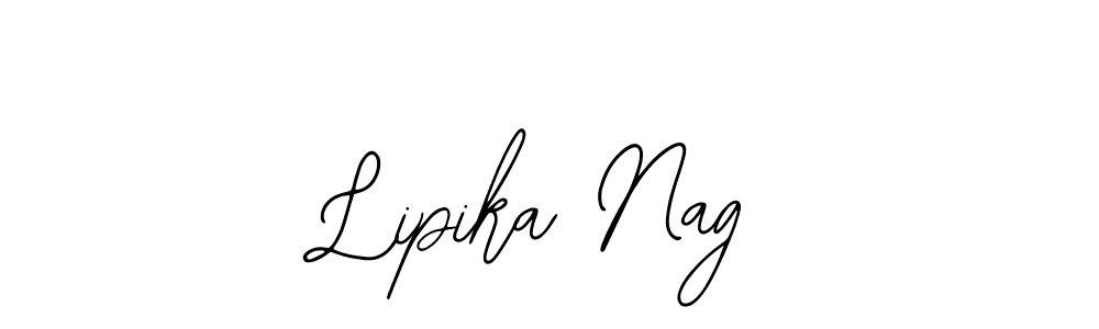 The best way (Bearetta-2O07w) to make a short signature is to pick only two or three words in your name. The name Lipika Nag include a total of six letters. For converting this name. Lipika Nag signature style 12 images and pictures png