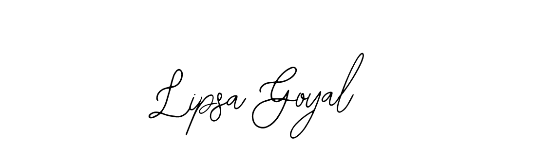 Also You can easily find your signature by using the search form. We will create Lipsa Goyal name handwritten signature images for you free of cost using Bearetta-2O07w sign style. Lipsa Goyal signature style 12 images and pictures png