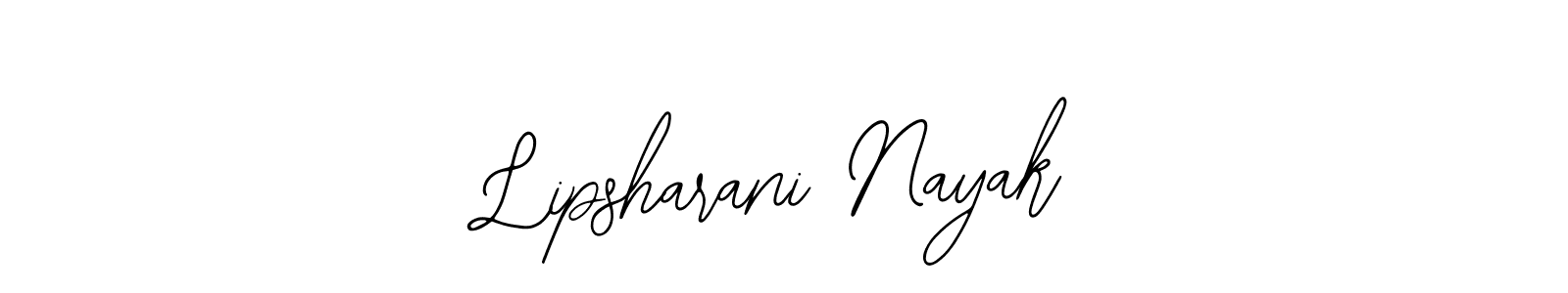 The best way (Bearetta-2O07w) to make a short signature is to pick only two or three words in your name. The name Lipsharani Nayak include a total of six letters. For converting this name. Lipsharani Nayak signature style 12 images and pictures png