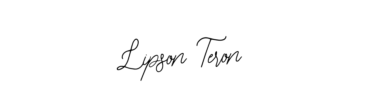 Make a beautiful signature design for name Lipson Teron. Use this online signature maker to create a handwritten signature for free. Lipson Teron signature style 12 images and pictures png